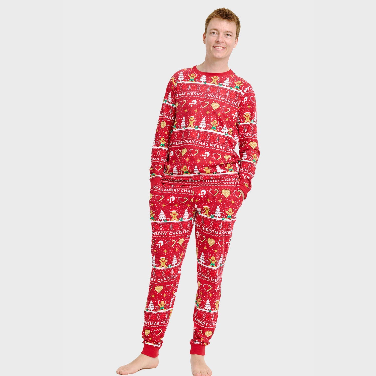 Christmas Cookie Pyjamas Red β Men